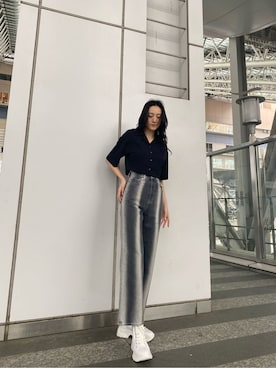 中村樹李亜さん（レディース・175cm）の春コーディネート