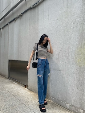 中村樹李亜さん(レディース・175cm)の夏コーディネート