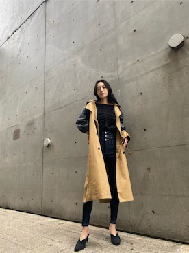 中村樹李亜さん（レディース・175cm）の秋コーディネート