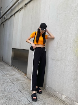 中村樹李亜さん（レディース・175cm）の夏コーディネート