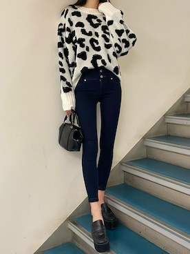 中村樹李亜さん（レディース・175cm）の秋コーディネート