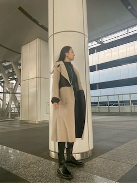 中村樹李亜さん（レディース・175cm）の冬コーディネート