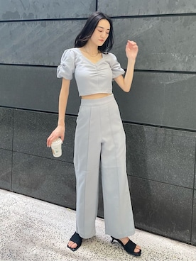 中村樹李亜さん（レディース・175cm）の夏コーディネート