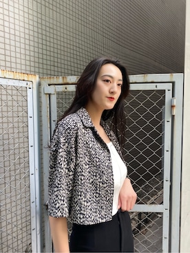 中村樹李亜さん（レディース・175cm）の春コーディネート