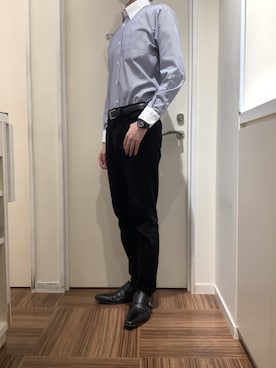 BRICK HOUSE シャツ工房 新橋店さん（メンズ・185cm）の冬コーディネート