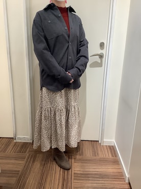 BRICK HOUSE シャツ工房 新橋店さん（レディース・159cm）の冬コーディネート