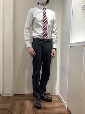 BRICK HOUSE シャツ工房 新橋店さん（メンズ・185cm）の冬コーディネート