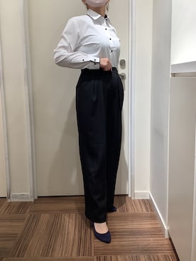 BRICK HOUSE シャツ工房 新橋店さん（レディース・158cm）の冬コーディネート