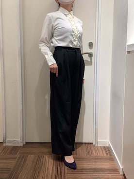 BRICK HOUSE シャツ工房 新橋店さん（レディース・158cm）の冬コーディネート