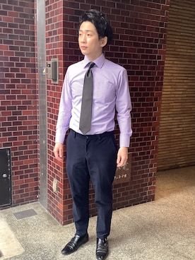 BRICK HOUSE シャツ工房 新橋店さん（メンズ・169cm）の冬コーディネート