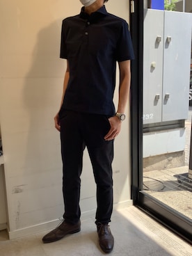 「アイテム（スーツパンツ）」を使った、BRICK HOUSE シャツ工房 新橋店さん（メンズ・178cm）の夏コーディネート