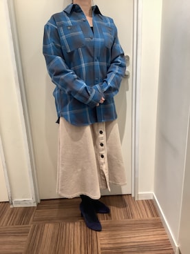 BRICK HOUSE シャツ工房 新橋店さん（レディース・159cm）の冬コーディネート