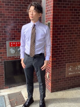 BRICK HOUSE シャツ工房 新橋店さん（メンズ・169cm）の冬コーディネート