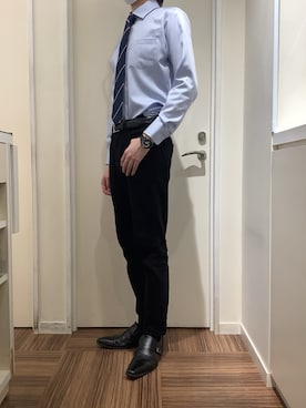 BRICK HOUSE シャツ工房 新橋店さん（メンズ・185cm）の冬コーディネート