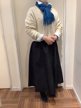 BRICK HOUSE シャツ工房 新橋店さん（レディース・159cm）の冬コーディネート