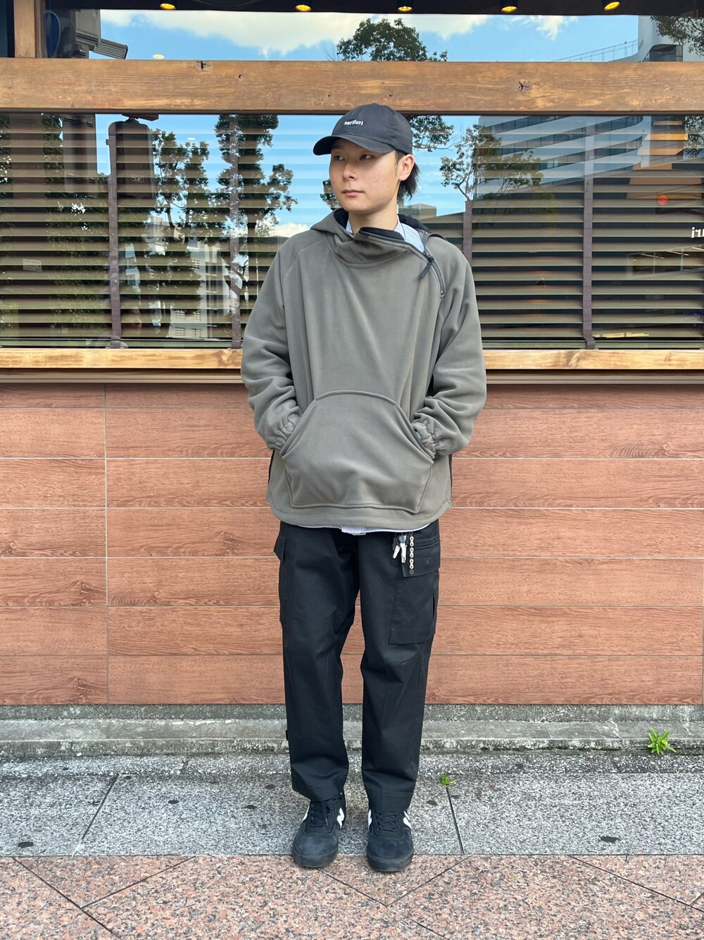narifuri × WILD THINGS POLARTEC ハーフジップパーカーを使った人気