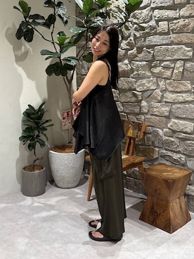 「HEREIAM（ヘレイアム）のアイテム」を使った、bfyucaさん（レディース・161cm）の夏コーディネート