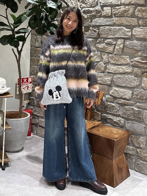 セール】【MICKEY(ミッキー)】ラメ巾着ショルダー（ショルダーバッグ