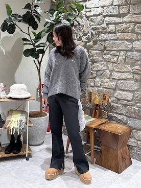 「アイテム（ハンドバッグ）」を使った、bfyucaさん（レディース・161cm・40代）の冬コーディネート