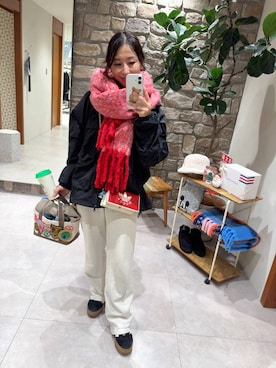 「HEREIAM（ヘレイアム）のアイテム」を使った、bfyucaさん（レディース・161cm）の冬コーディネート