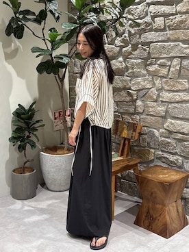 「HEREIAM（ヘレイアム）のアイテム」を使った、bfyucaさん（レディース・161cm）の夏コーディネート