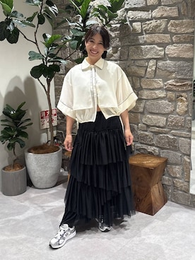 「HEREIAM（ヘレイアム）のアイテム」を使った、bfyucaさん（レディース・161cm）の春コーディネート