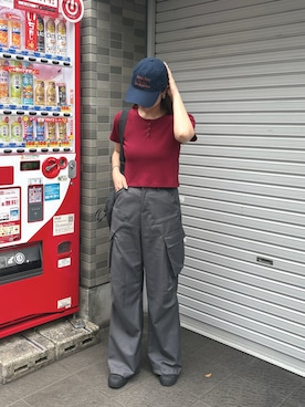 「HEILIS（ヘイリス）のアイテム」を使った、Seriさん（レディース・164cm）の夏コーディネート