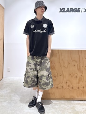 「XLARGE（エクストララージ）のアイテム」を使った、issaさん（メンズ・186cm）の春コーディネート