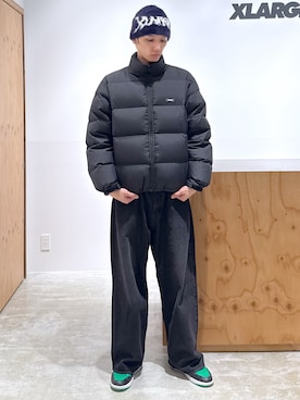 「アイテム（ニットキャップ/ビーニー）」を使った、issaさん（メンズ・186cm）の秋コーディネート