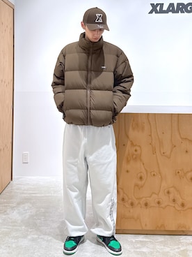 「アイテム（ダウンジャケット/コート）」を使った、issaさん（メンズ・186cm・20代）の秋コーディネート