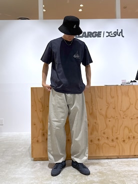 「アイテム（帽子）」を使った、issaさん（メンズ・186cm）の夏コーディネート