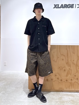 「アイテム（ハット）」を使った、issaさん（メンズ・186cm）の春コーディネート