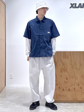 「XLARGE（エクストララージ）のアイテム」を使った、issaさん（メンズ・186cm）の春コーディネート