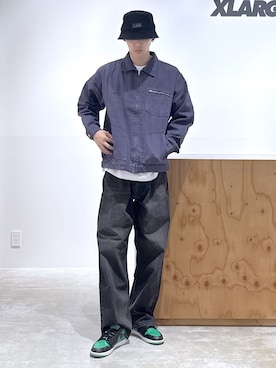 「XLARGE（エクストララージ）のアイテム（ジャケット/アウター）」を使った、issaさん（メンズ・186cm）の春コーディネート