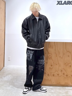 「アイテム（その他アウター）」を使った、issaさん（メンズ・186cm）の冬コーディネート