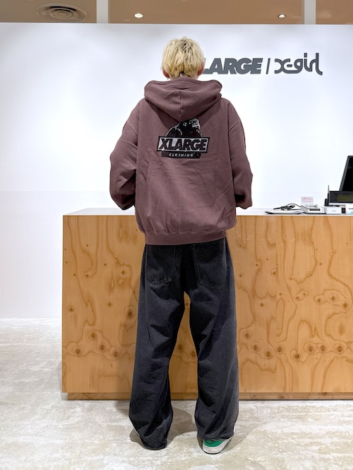 RHINESTONE OG ZIP HOODED SWEATSHIRT（パーカー）｜XLARGE