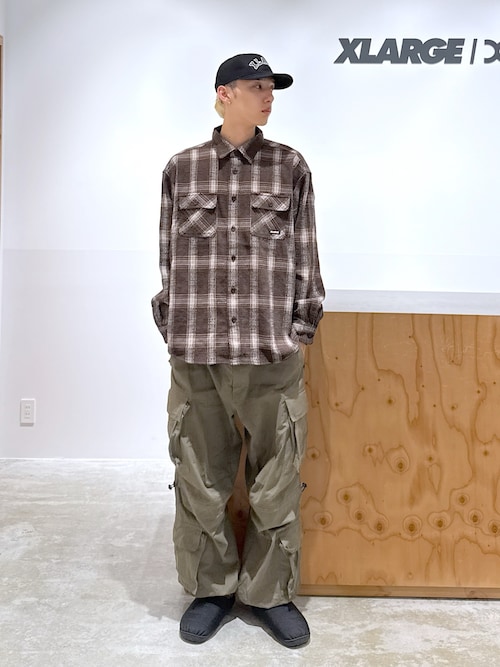 URBAN PLAID L/S SHIRT（シャツ/ブラウス）｜XLARGE（エクストララージ