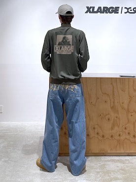 「XLARGE（エクストララージ）のアイテム（ジャケット/アウター）」を使った、issaさん（メンズ・186cm）の春コーディネート