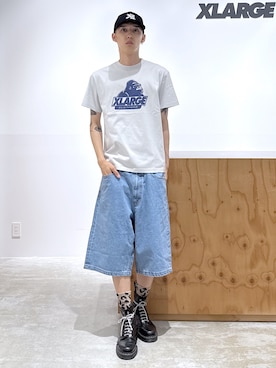 「XLARGE（エクストララージ）のアイテム」を使った、issaさん（メンズ・186cm）の夏コーディネート