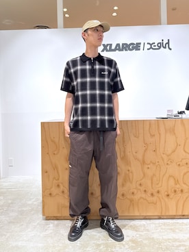 「アイテム（キャップ）」を使った、issaさん（メンズ・186cm）の夏コーディネート