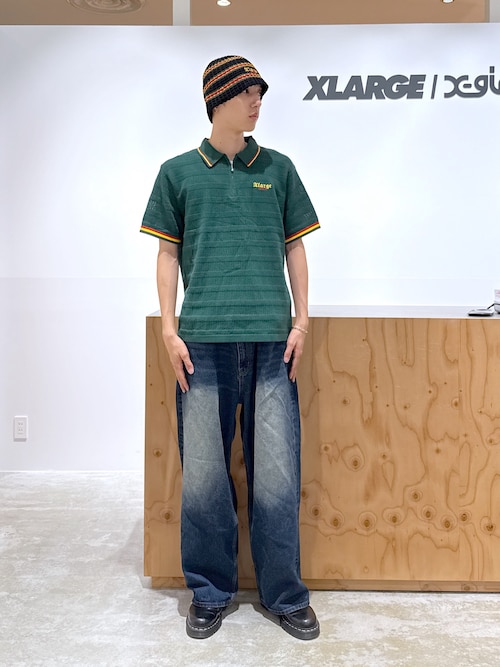 XLARGE ポロシャツ XLARGE×BOB MARLEY MESH KNIT POLO SHIRT