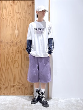 「XLARGE（エクストララージ）のアイテム」を使った、issaさん（メンズ・186cm）の夏コーディネート