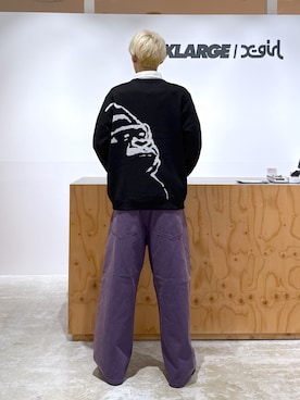 「バギーデニム」｜issaさん（メンズ・186cm）の秋コーディネート
