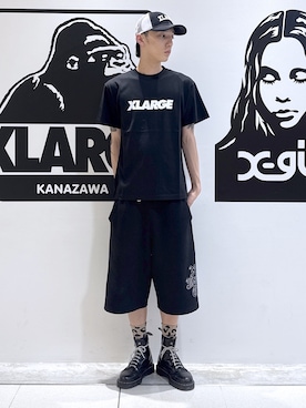 「XLARGE（エクストララージ）のアイテム」を使った、issaさん（メンズ・186cm）の春コーディネート