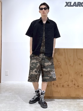 「XLARGE（エクストララージ）のアイテム」を使った、issaさん（メンズ・186cm）の春コーディネート
