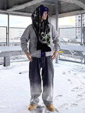 issaさん（メンズ・186cm）の冬コーディネート