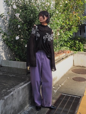 「Callarus（カラルス）のアイテム」を使った、Maoさん（レディース・165cm）の夏コーディネート
