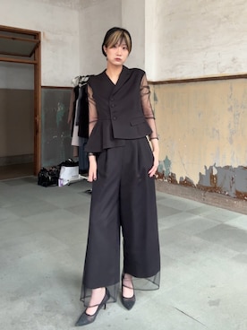 「Callarus（カラルス）のアイテム」を使った、Maoさん（レディース・165cm）の冬コーディネート