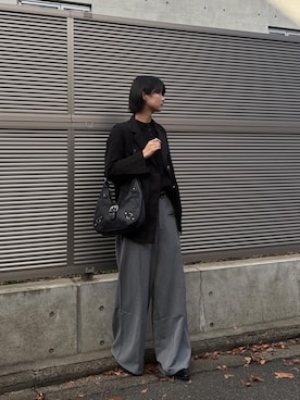 「アイテム（パンプス）」を使った、Maoさん（レディース・165cm）の冬コーディネート