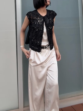 「Callarus（カラルス）のアイテム」を使った、Maoさん（レディース・165cm）の春コーディネート